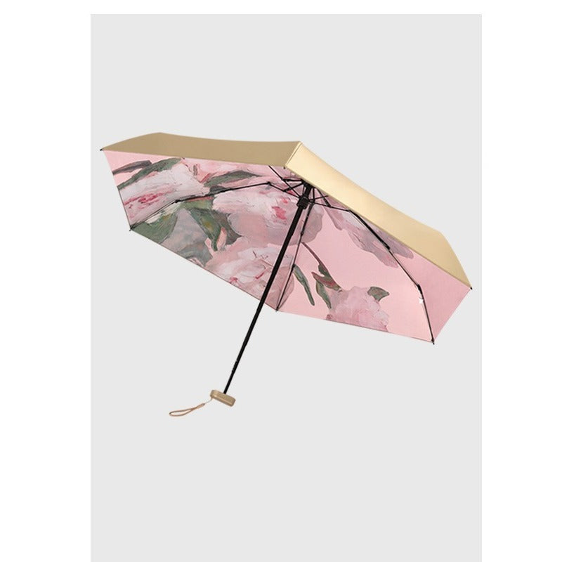 Compact Vinyl Pocket Umbrella, Crafted for Against Rain And Sun