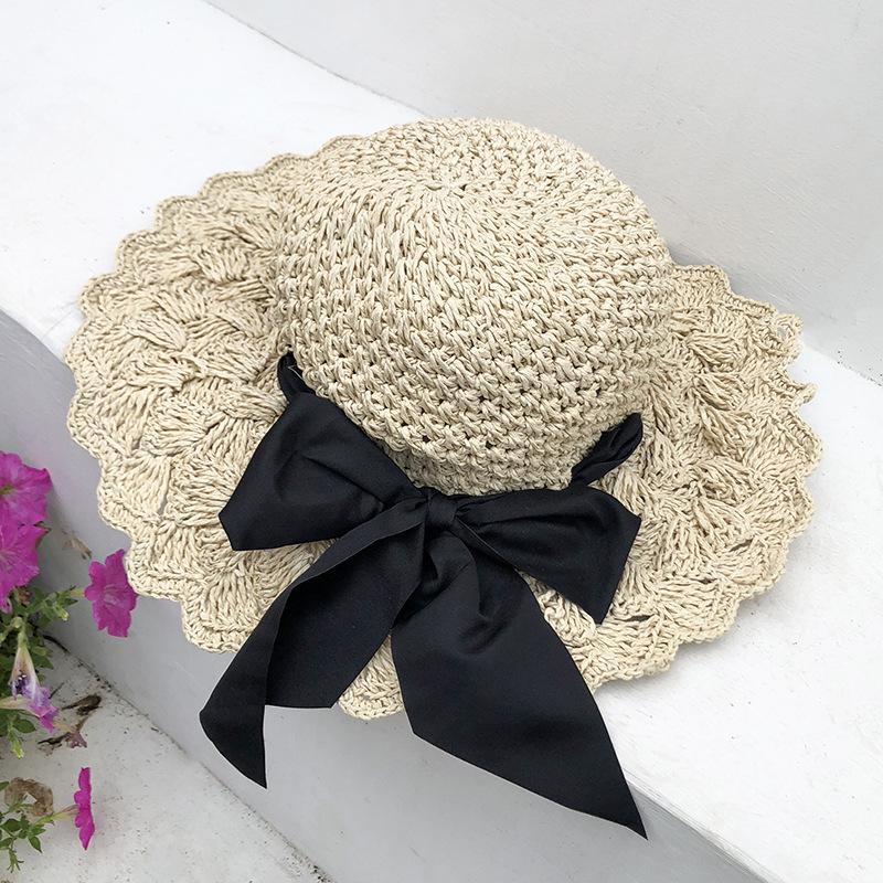1pc of a Retro Chic Hand- Straw Hat Featuring a Breathable Design for Women, Perfect As a Birthday Gift And Suitable for Spring And Autumn Wear