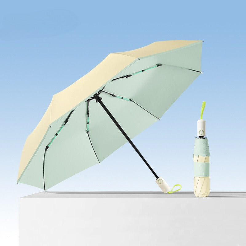Section, Automatic Folding Umbrella, Small Fresh Umbrella, And