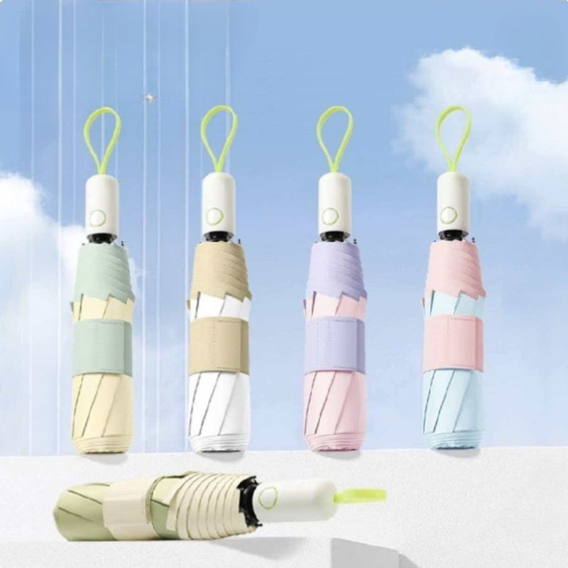 Section, Automatic Folding Umbrella, Small Fresh Umbrella, And