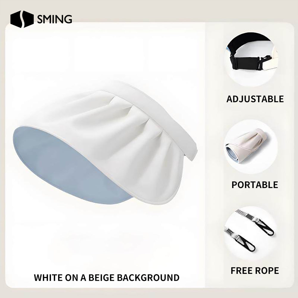 1pc Fashionable Women's Summer High-end Wide-brimmed Sun Hat - Made of, Lightweight and Foldable Design, Suitable for Beach Outings, Outdoor Activities, and Daily Life