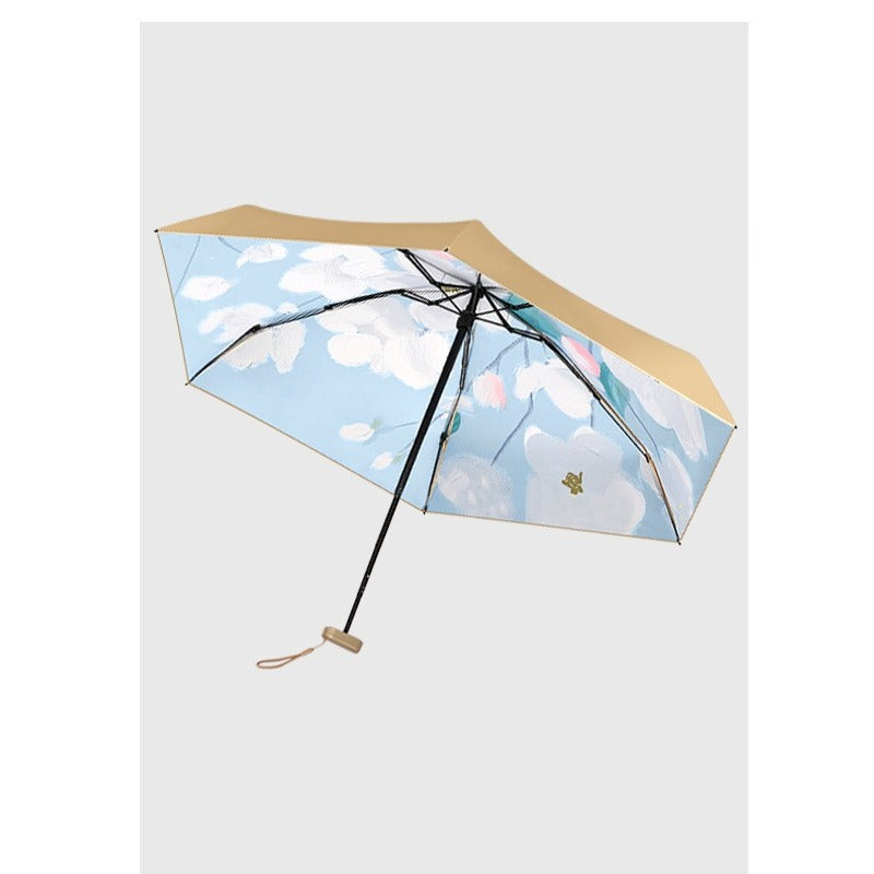 Compact Vinyl Pocket Umbrella, Crafted for Against Rain And Sun