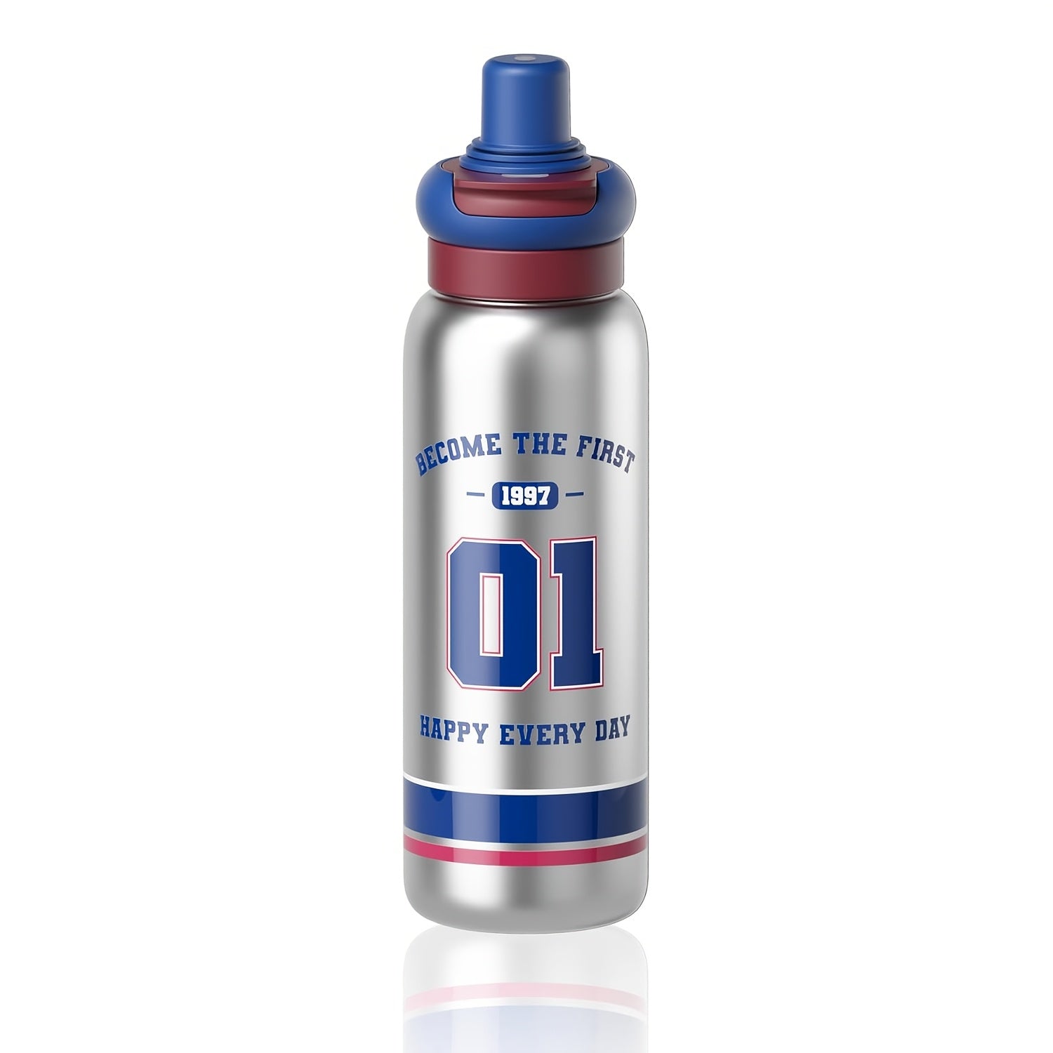 The Sidagar 25Oz Sports Water Bottle Is Made of 316 Stainless Steel And Features a Dual-Lid Design to Cater to Various Daily Requirements. It Comes in Eight Bright Colors, Inspired by Macarons