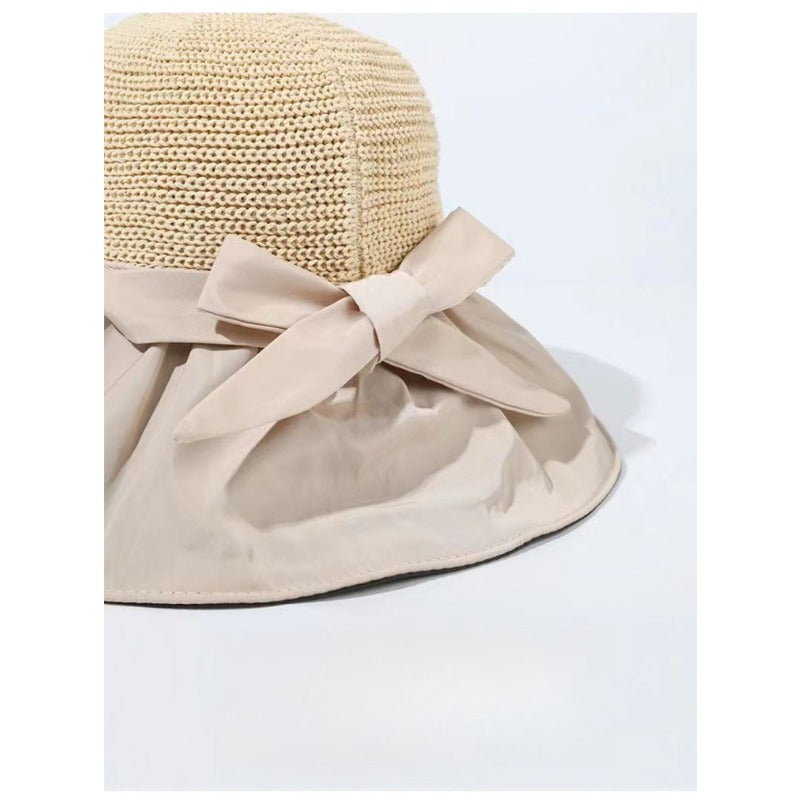 Women'S Hat Featuring 50+ with a Wide Brim, Designed to Be Foldable for Outdoor Activities Such As Beach Trips, Hiking, Fishing, And Gardening, Offering Shielding And Face Coverage