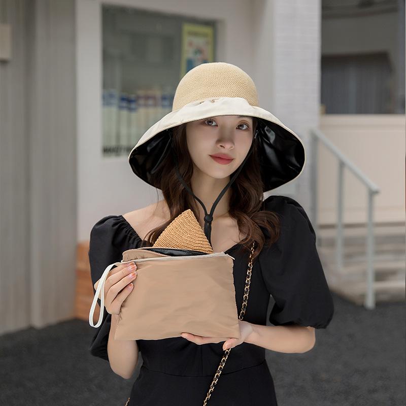 1pc Summer Viscose(Rayon) Breathable Anime-Themed Wide Brim Hat for Fitted Wear | Birthday Celebration | Outdoor Travel