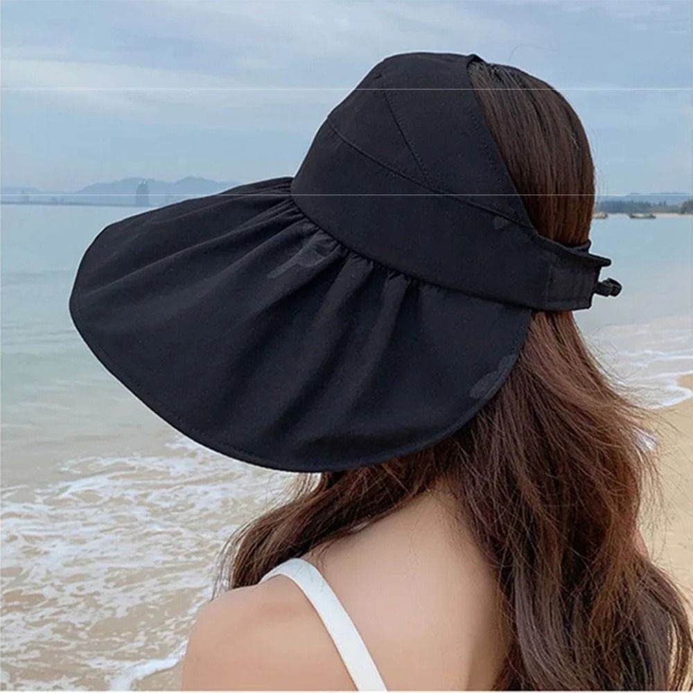 Large-Brimmed Foldable Sun Hat for Women, Adjustable And Heat-Resistant, Offering ; Perfect for Outdoor Activities Like Beach Trips, Gardening, And Fishing