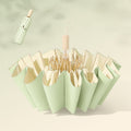 16 Small Fresh Sunshade Milk Tea Color Sunny Wind-Resistant Folding Umbrella for Sunscreen
