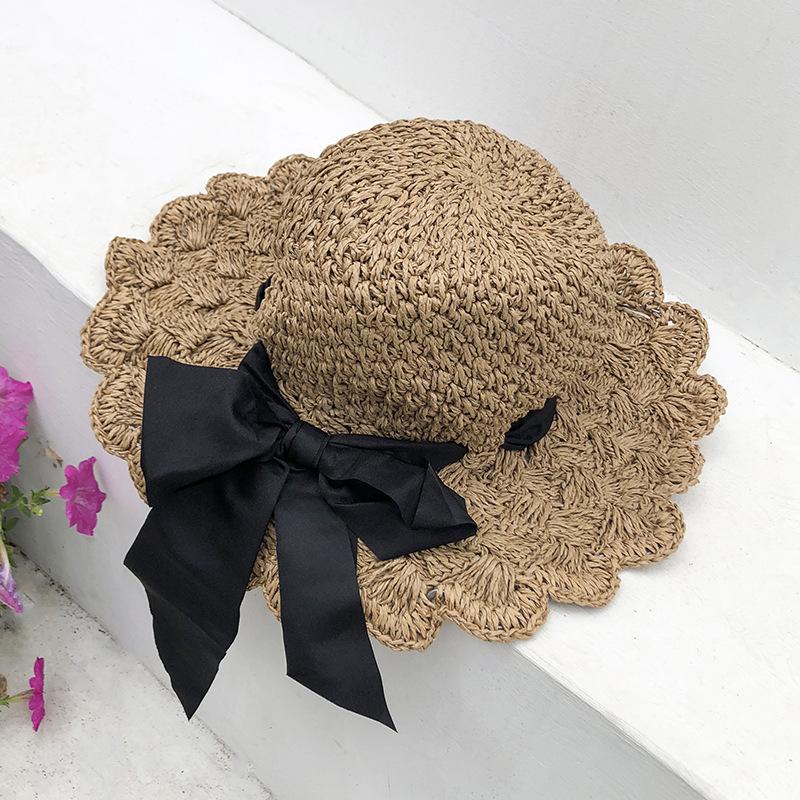 1pc of a Retro Chic Hand- Straw Hat Featuring a Breathable Design for Women, Perfect As a Birthday Gift And Suitable for Spring And Autumn Wear