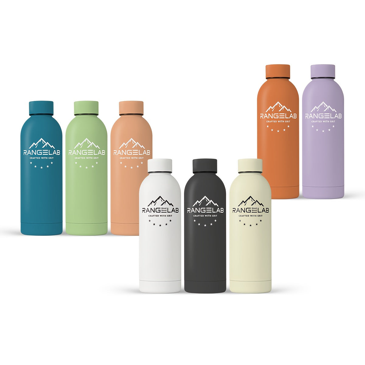 RANGELAB 17Oz Insulated Water Bottle Made from 304 Food-Grade Stainless Steel, Featuring a Double-Wall Vacuum Design, a Leakproof Wide Mouth, And The Ability to Keep Drinks Cold for 24 Hours Or Hot for 12 Hours. It'S Reusable And Perfect for Travel