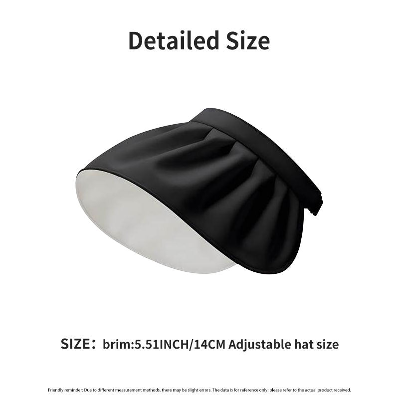 1pc Fashionable Women's Summer High-end Wide-brimmed Sun Hat - Made of, Lightweight and Foldable Design, Suitable for Beach Outings, Outdoor Activities, and Daily Life