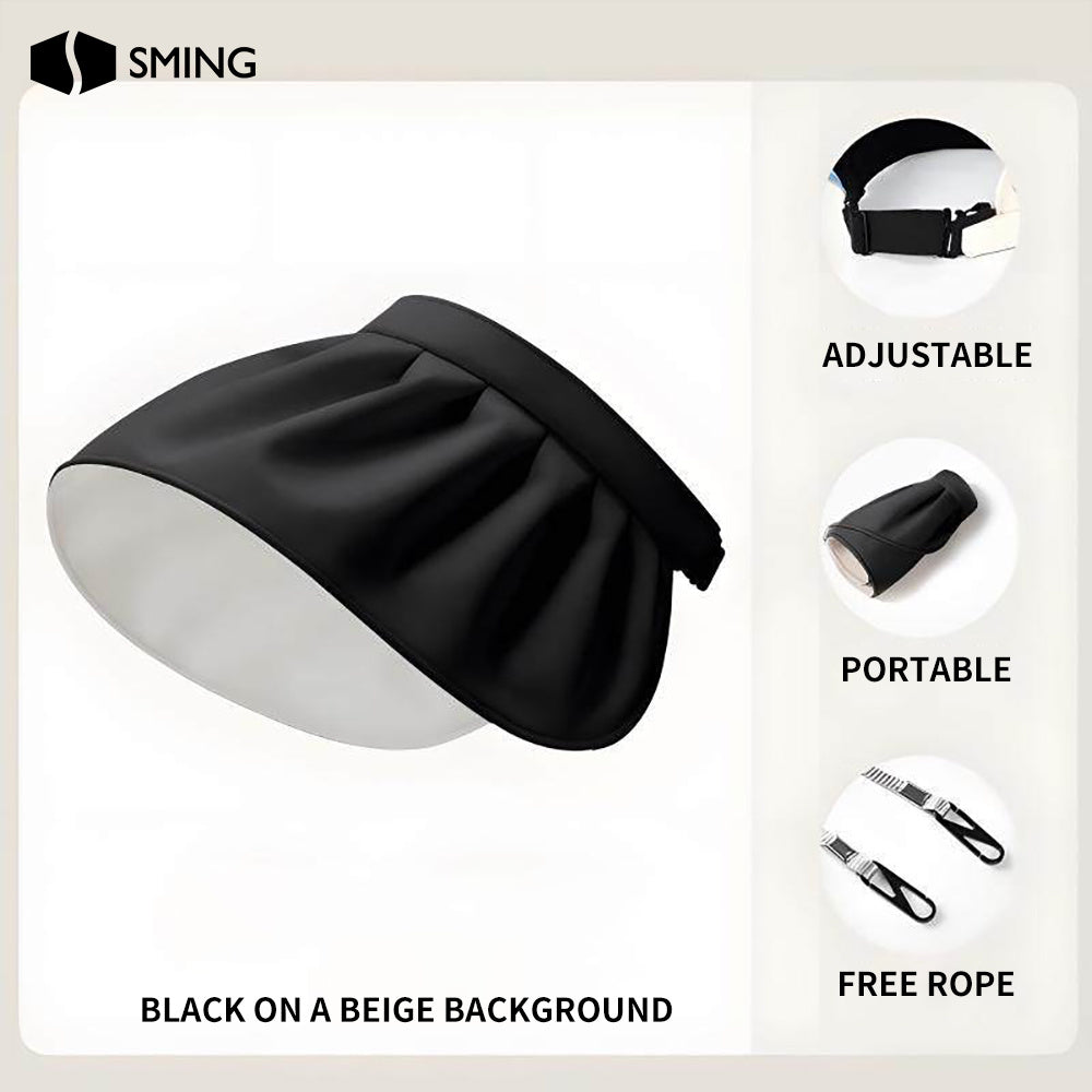 1pc Fashionable Women's Summer High-end Wide-brimmed Sun Hat - Made of, Lightweight and Foldable Design, Suitable for Beach Outings, Outdoor Activities, and Daily Life
