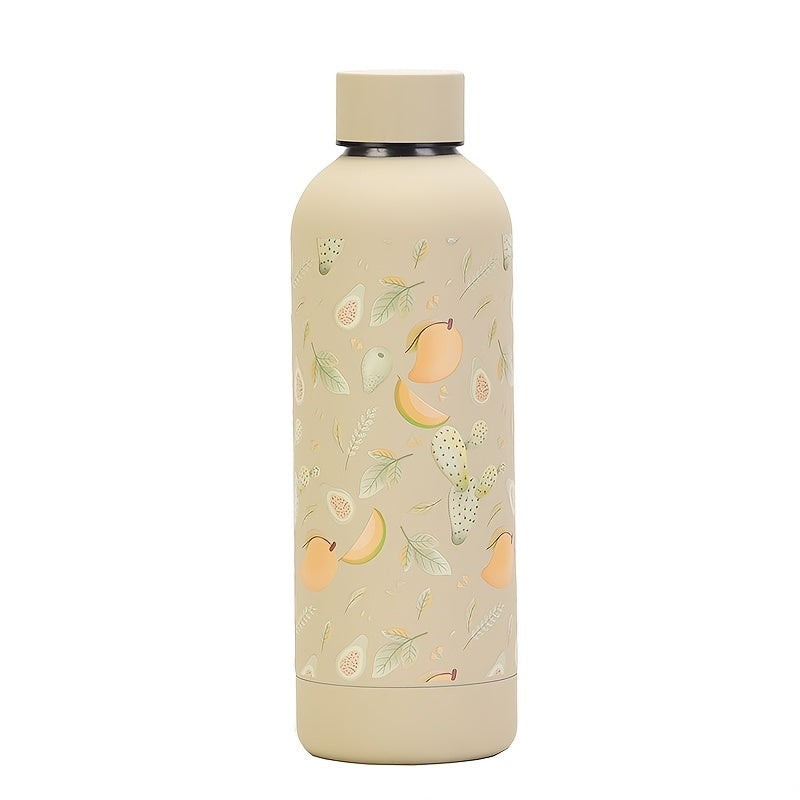 2026 3D Fruit Stainless Steel Insulated Water Bottle Minimalist Narrow Mouth Sport Bottle Outdoor Travel