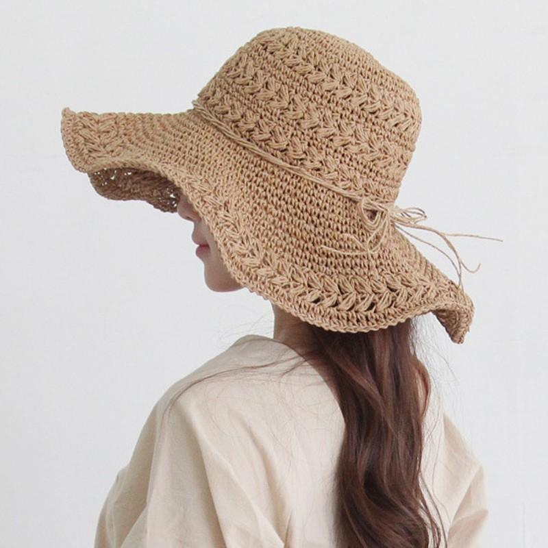 1pc Handcrafted Raffia Beach Hat with Breathable Design for Women | Birthday & Summer Wear | Fitted Style