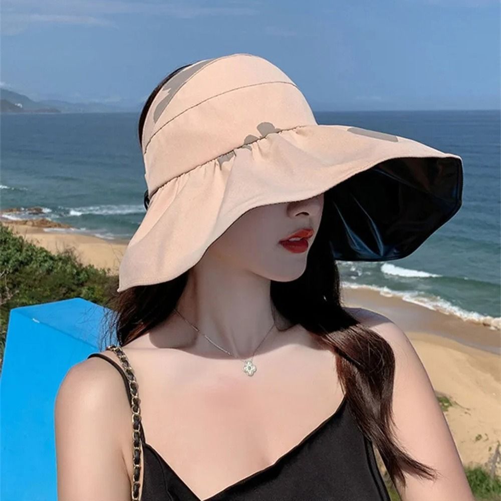 Large-Brimmed Foldable Sun Hat for Women, Adjustable And Heat-Resistant, Offering ; Perfect for Outdoor Activities Like Beach Trips, Gardening, And Fishing