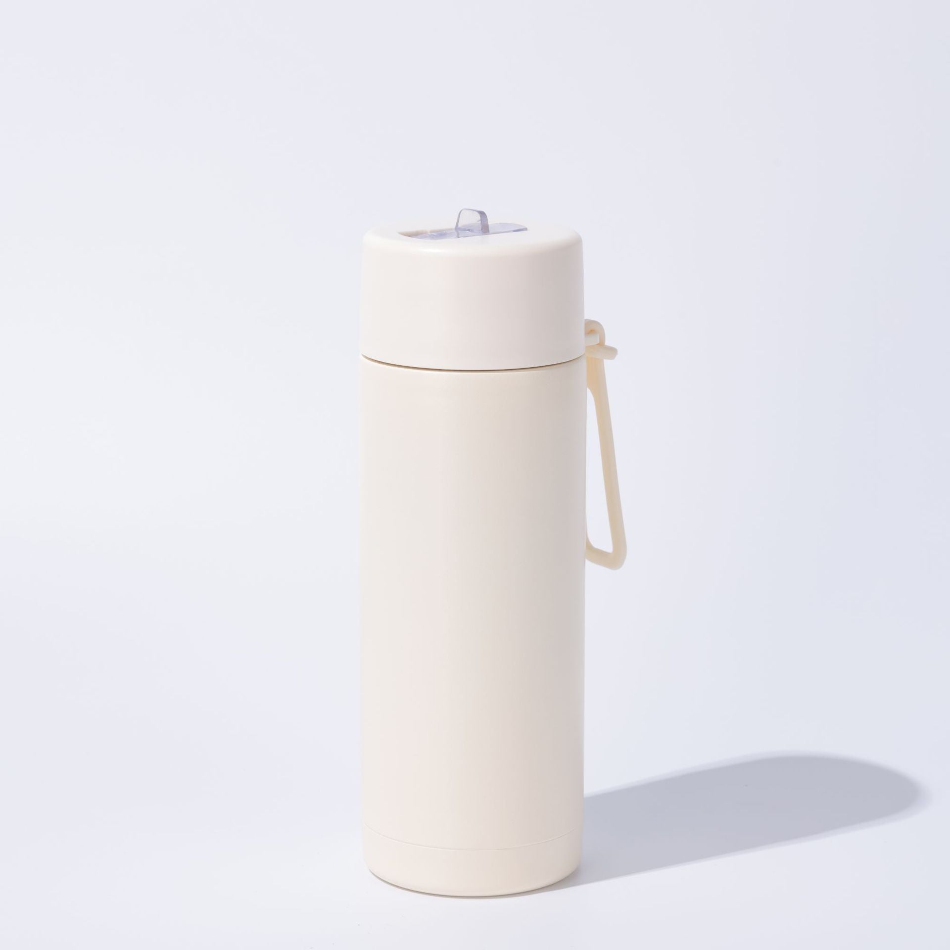 2026 New Easy Solid Color Insulated Water Bottle, Stainless Steel Vacuum Flask with Carry Strap, Leak-Resistant Travel Mug with Flip Top, Lightweight Reusable Cup for Office And Outdoor Activities