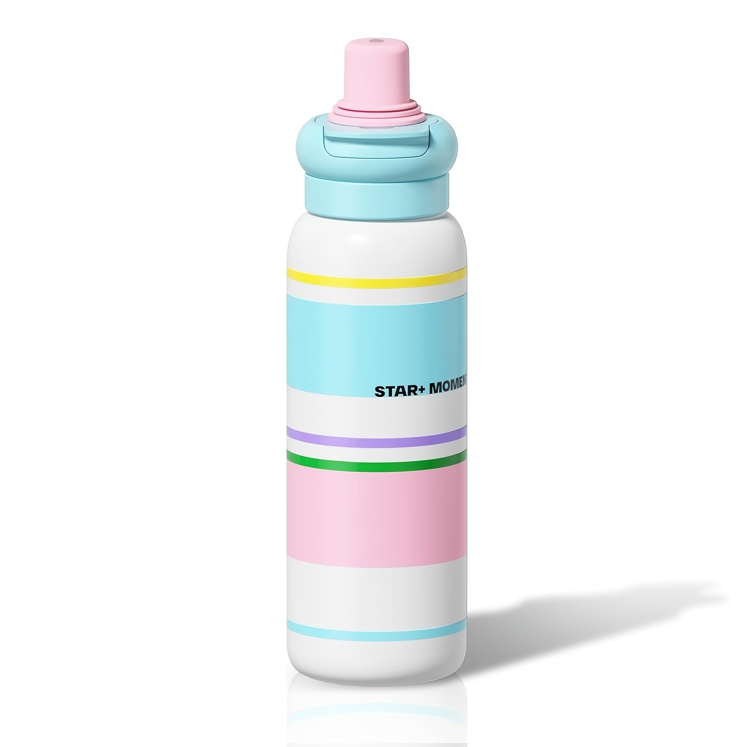 The Sidagar 25Oz Sports Water Bottle Is Made of 316 Stainless Steel And Features a Dual-Lid Design to Cater to Various Daily Requirements. It Comes in Eight Bright Colors, Inspired by Macarons