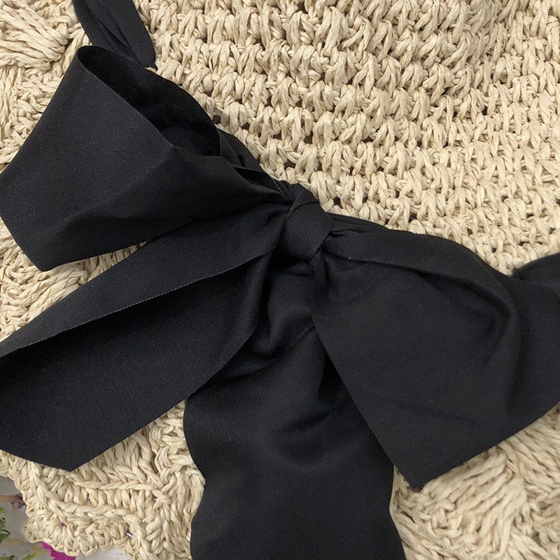 1pc of a Retro Chic Hand- Straw Hat Featuring a Breathable Design for Women, Perfect As a Birthday Gift And Suitable for Spring And Autumn Wear