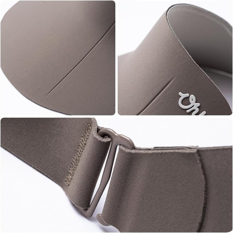Women' 50+ Wide Brim Sun Visor Hat, Foldable & Breathable Lightweight Portable Cap Suitable for Beach, Wedding, Outdoor Activities